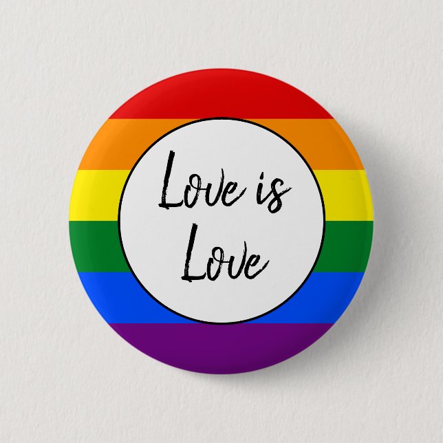 Rainbow Pride 6 Cm Round Badge (Front)