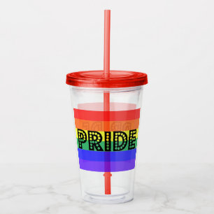 Rainbow Pride Acrylic Tumbler