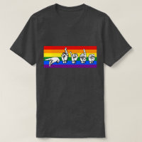 Rainbow Pride American Sign Language LGBTQ+