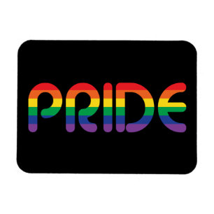 Rainbow Pride Balloon Letters Magnet