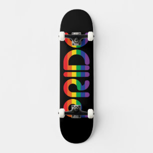 Rainbow Pride Balloon Letters Skateboard