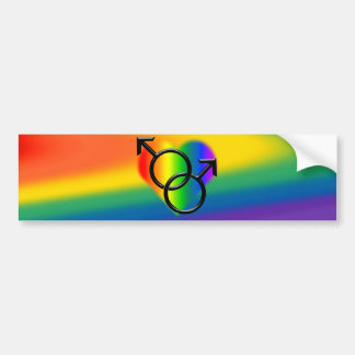 Rainbow Pride Bumper Sticker Same-Sex Love Gifts