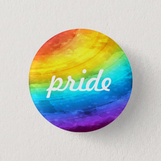 Rainbow Pride Button Au 