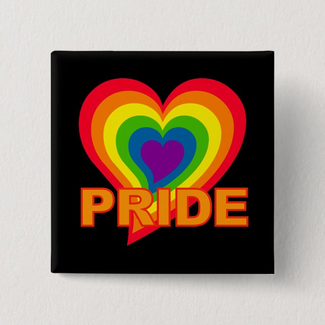 Rainbow Pride button (Front)