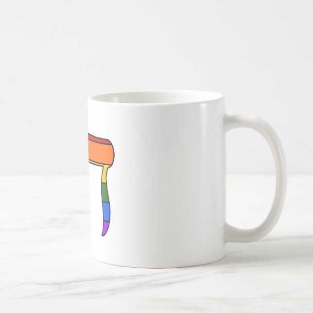 Rainbow Pride Chai Flag  Coffee Mug (Right)