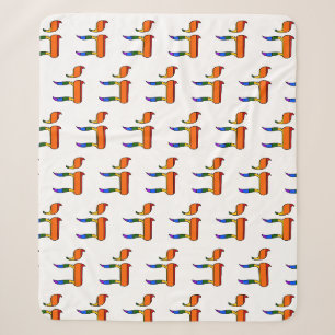 Rainbow Pride Chai Flag  Sherpa Blanket