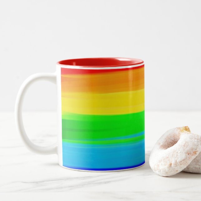 Rainbow Pride Coffee Mug (With Donut)