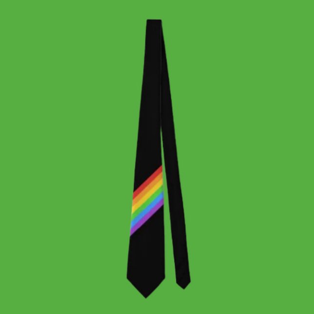 Rainbow Pride Diagonal Tie: Bold Colours, Bold Pri Tie (Creator Uploaded)