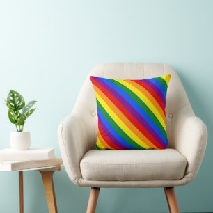Rainbow Pride Diversity Equal Rights Inclusion Cushion