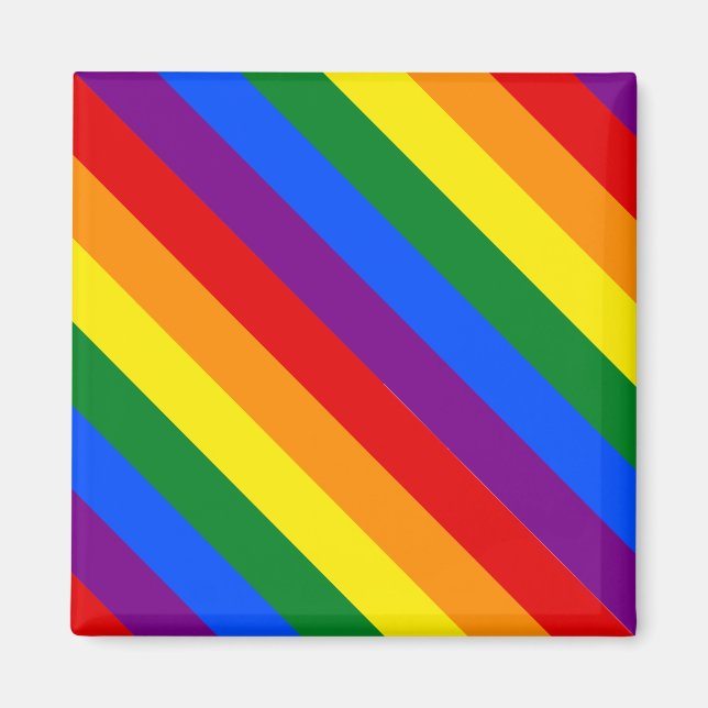 Rainbow Pride Diversity Equal Rights Inclusion Magnet (Front)