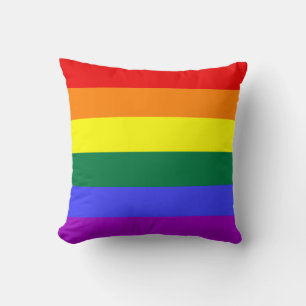 Rainbow Pride Flag American MoJo Pillow