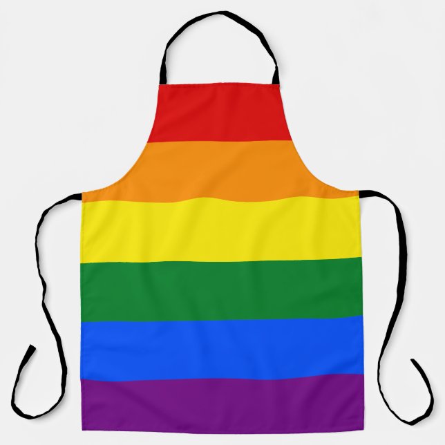 Rainbow Pride Flag Apron (Front)