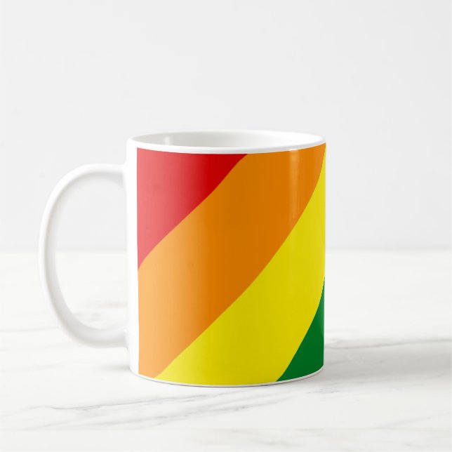 Rainbow Pride Flag Coffee Mug (Left)