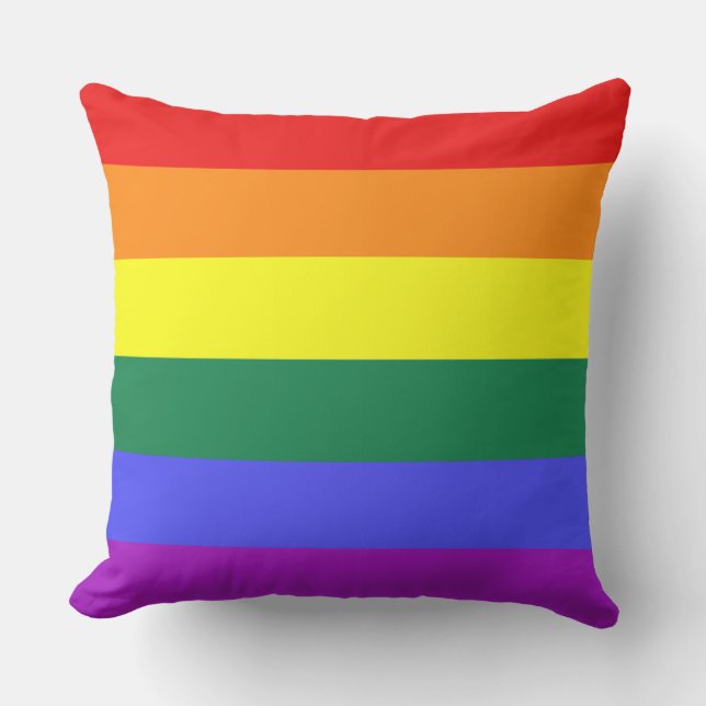 Rainbow Pride Flag Cushion (Front)