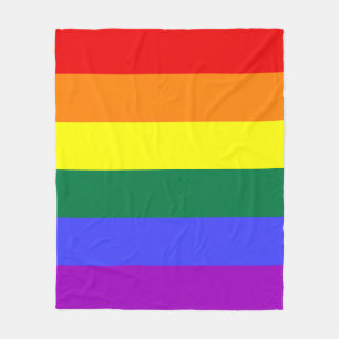 Rainbow Pride Flag Fleece Blanket