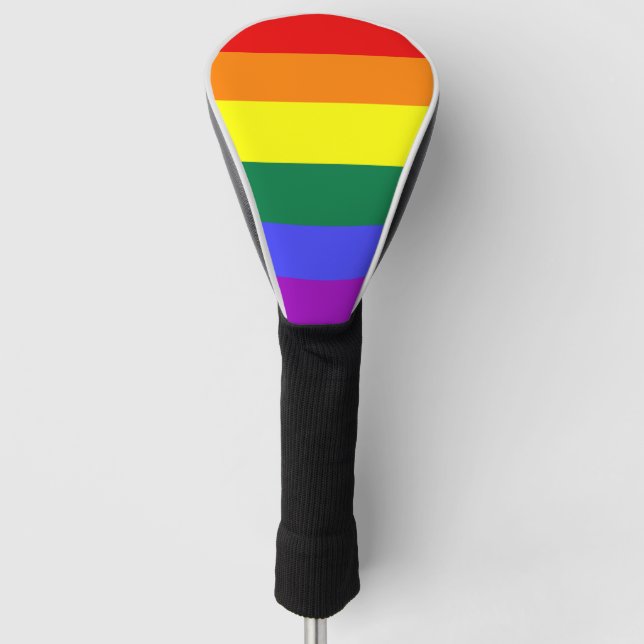 Rainbow Pride Flag Golf Head Cover (Front)