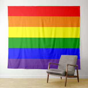 Rainbow Pride Flag Horizontal Tapestry