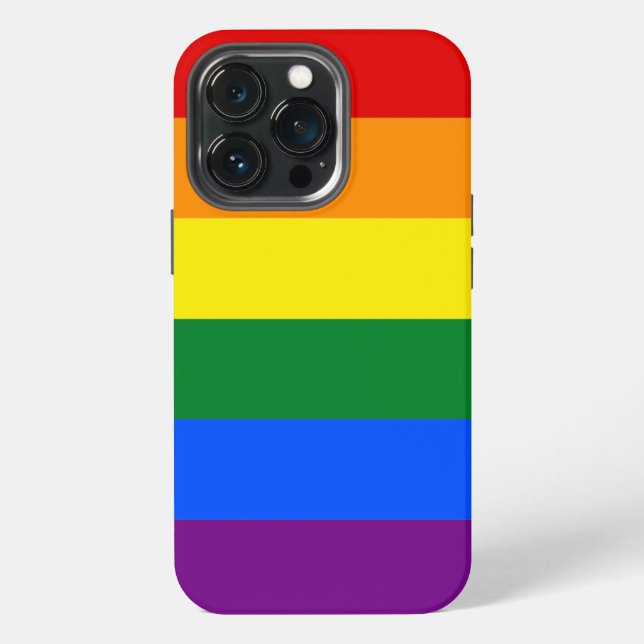 Rainbow Pride Flag iPhone Case (Back)
