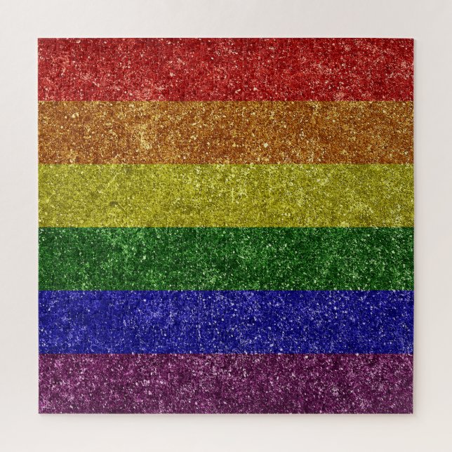 Rainbow pride flag jigsaw puzzle (Vertical)