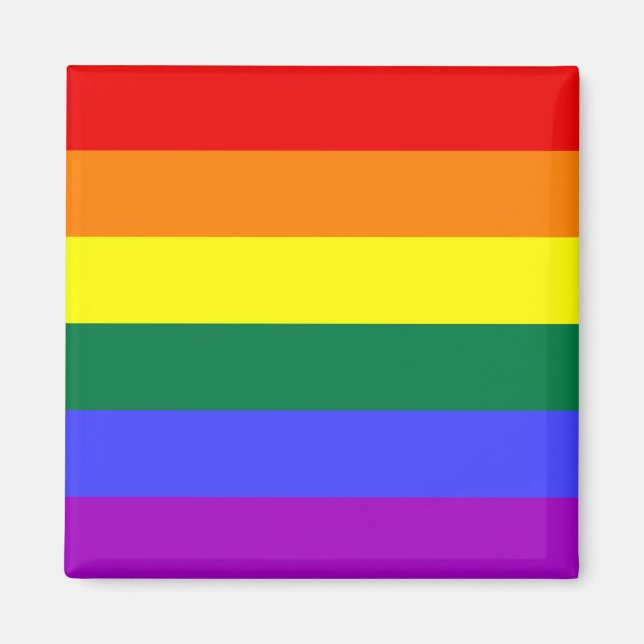 Rainbow Pride Flag Magnet (Front)