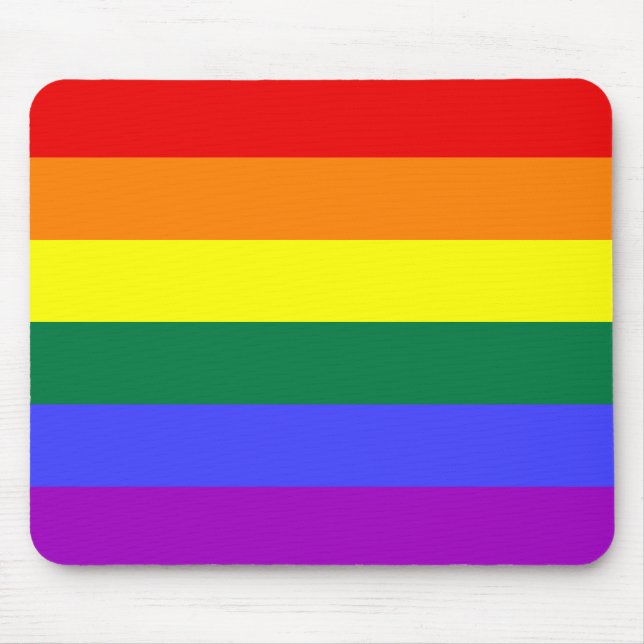 Rainbow Pride Flag Mousepad (Front)