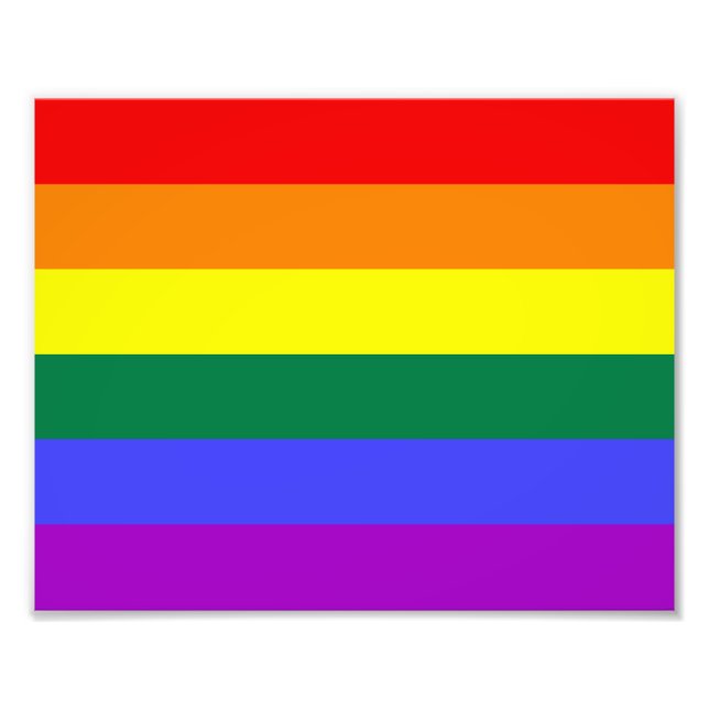 Rainbow Pride Flag Photo Print (Front)