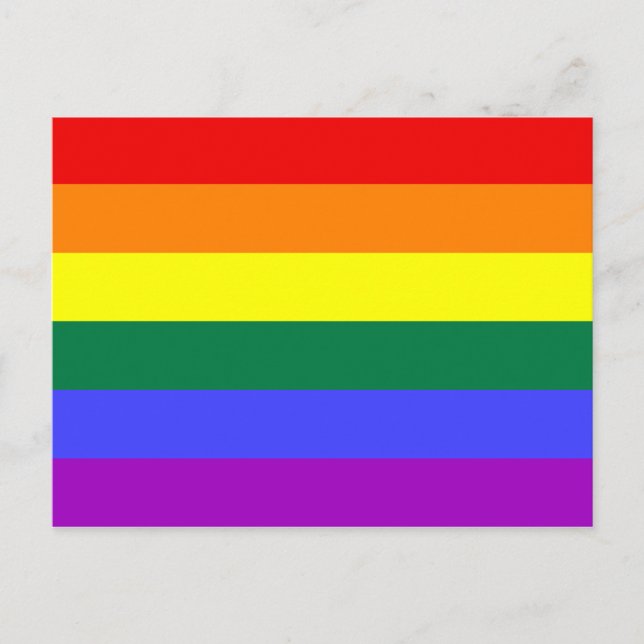 Rainbow Pride Flag Postcard (Front)