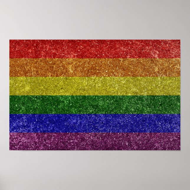 Rainbow pride flag poster (Front)