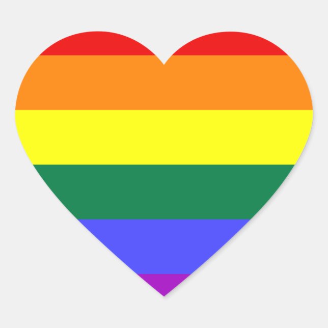 Rainbow Pride Flag Sticker (Front)