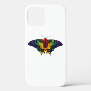 Rainbow Pride Flag Swallowtail Butterfly iPhone 12 Case