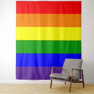 Rainbow Pride Flag Vertical Tapestry