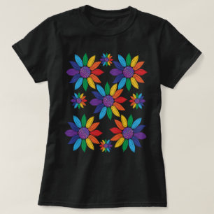 Rainbow Pride Flowers T-Shirt