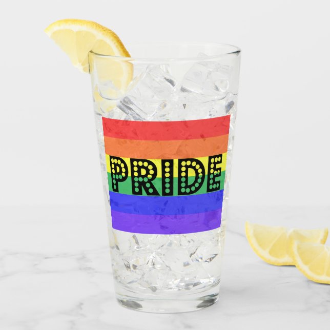 Rainbow Pride Glass (Front Ice)