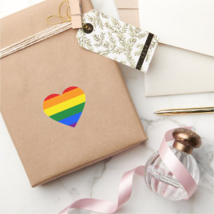 Rainbow Pride Heart Sticker