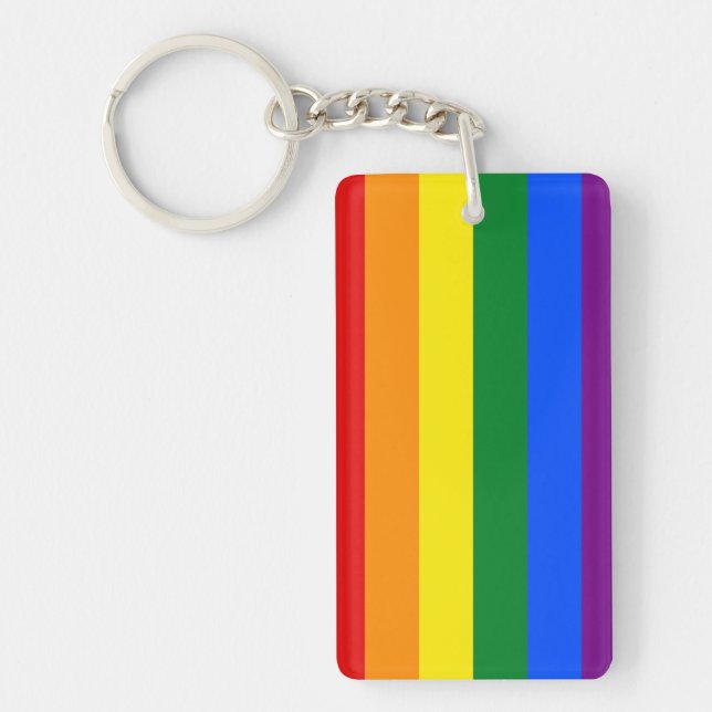 Rainbow Pride Key Ring (Front)