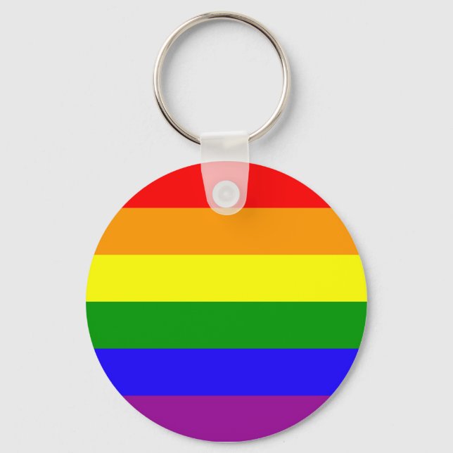 Rainbow Pride keychain (Front)