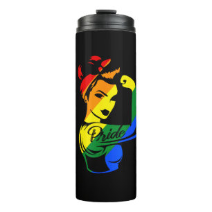 Rainbow Pride LGBT T-Shirt Thermal Tumbler