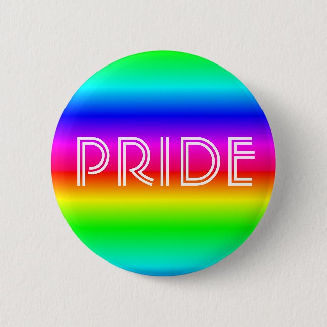 Rainbow Pride LGBTQIA Button (Front)