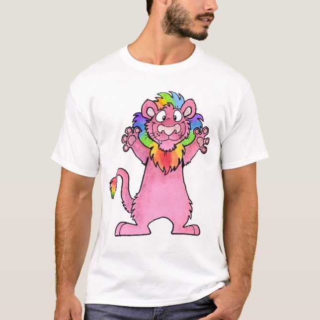 Rainbow Pride Lion T-Shirt (Front)