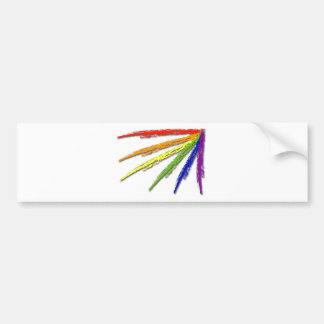 Rainbow Pride -(looks best oGrey or White Shirt) Bumper Sticker