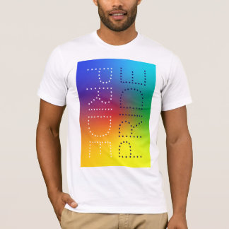 Rainbow Pride Love Chic Typography Personalised T-Shirt