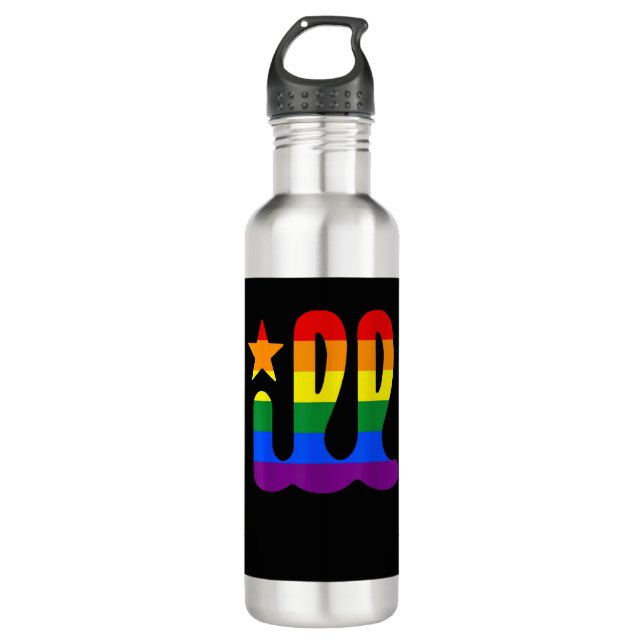 Rainbow Pride Love ill Philadelphia Philly Gay Pri 710 Ml Water Bottle (Front)