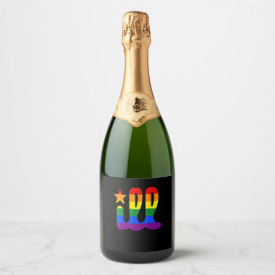 Rainbow Pride Love ill Philadelphia Philly Gay Pri Sparkling Wine Label