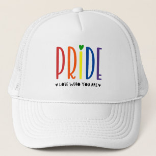 Rainbow PRIDE– Love Who You Are LGBTQ+  Trucker Hat