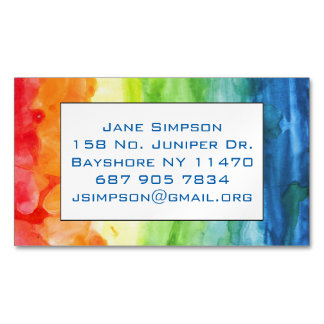 Rainbow Pride Magnetic Business Card