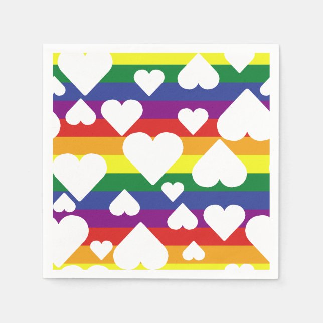 Rainbow Pride Napkins (Front)