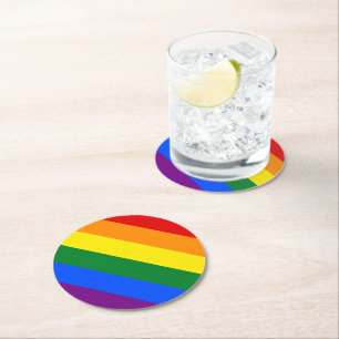 Rainbow Pride Paper Coaster