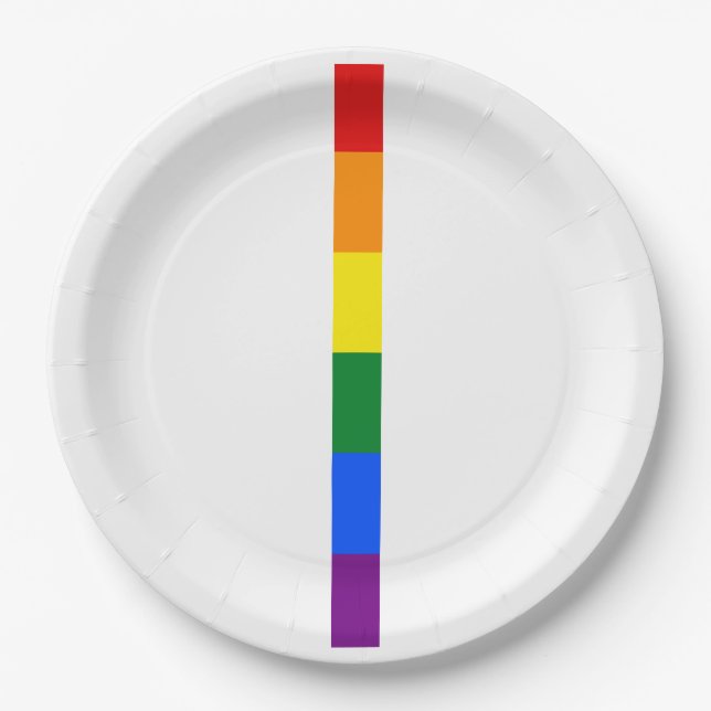 Rainbow Pride Paper Plate (Front)