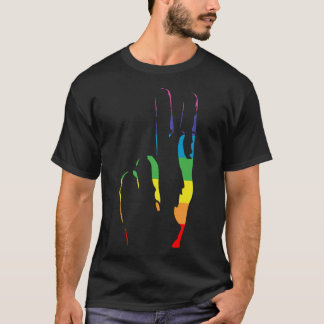 Rainbow Pride Peace Sign T-Shirt