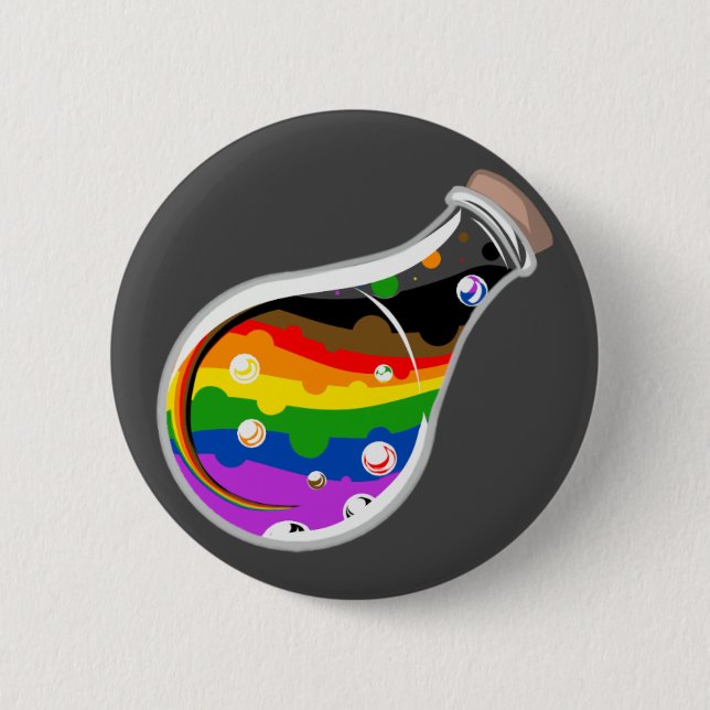 Rainbow Pride Potion Button (Front)